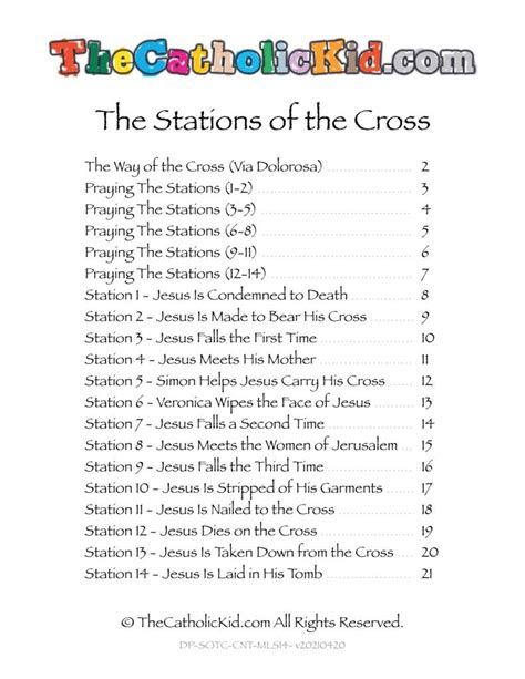 abbreviated catholic stations of the cross